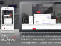 [Free] Dove - Responsive Bootstrap Startup Landing Page Template $7 themeforest